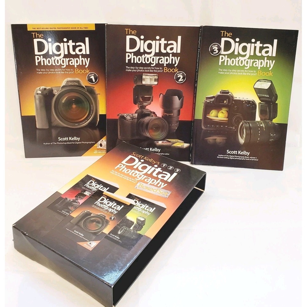 Scott Kelby's Digital Photography by Kelby Volumes 1, 2, & 3 Boxed Set